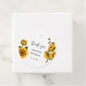 Helles Sonnenblumen Brautparty Geschenkanhänger (Beispiel)