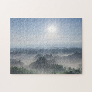 Helles Sonnenlicht in den Bambusbäumen   Taiwan Puzzle