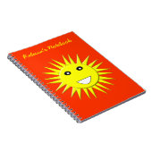 Helles Sonnenlicht - individualisierbares Notebook Notizblock (Rechte Seite)