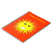 Helles Sonnenlicht - individualisierbares Notebook Notizblock (Linke Seite)