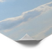 Helles Sonnenlicht mit Wolkenplakat Poster (Ecke)