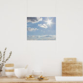 Helles Sonnenlicht mit Wolkenplakat Poster (Küche)