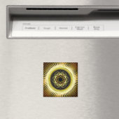 Helles, sonniges psychedelisches Muster Magnet (In Situ (Geschirrspüler))