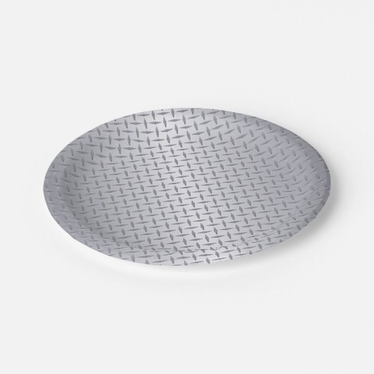 Helles Stahldiamantenschmuck Pappteller (Schrägansicht)