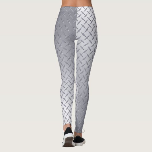 Helles Stahldiamantmuster Leggings (Rückseite)