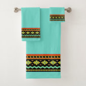 Helles Stammesdesign Badhandtuch Set (Insitu)