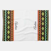 Helles Stammesdesign personalisiert Geschirrtuch (Horizontal)