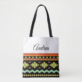 Helles Stammesdesign personalisiert Tasche (Vorderseite)