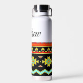 Helles Stammesdesign personalisiert Trinkflasche (Rückseite)