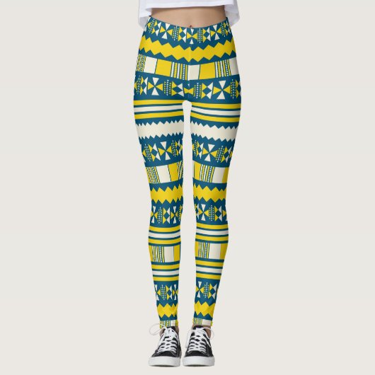 Helles Stammmuster Leggings (Vorderseite)