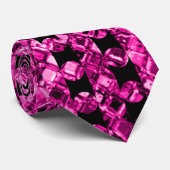 Helles, stilvolles Lila Glitzer-Muster Krawatte (Gerollt)