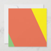 Helles Summer Digital Wedding Probe Dinner Einladung (Rückseite)