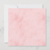 Helles Summer Pink Floral Brautparty Einladung (Rückseite)