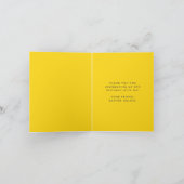 Helles Sun Script Kindergeburtstag Party Dankeskarte (Innenseite)