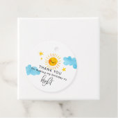 Helles Sunshine Kindergeburtstag Party Geschenkanhänger (Beispiel)