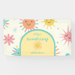 Helles Sunshiny Day Foto Geburtstag Banner