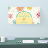 Helles Sunshiny Day Foto Geburtstag Banner (Messe)