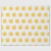 Helles Sunshiny Day Foto Geburtstag Geschenkpapier (Flach)