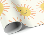 Helles Sunshiny Day Foto Geburtstag Geschenkpapier (Rolleneckpunkt)