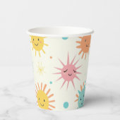 Helles Sunshiny Day Foto Geburtstag Pappbecher (Rückseite)