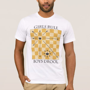 Helles T-Shirt - Mädchen Regel, Jungen-Geifer