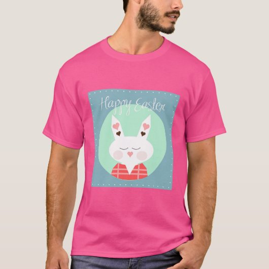 Helles T-Shirt mit „Happy“-Druck – Verbreite Posit (Vorderseite)