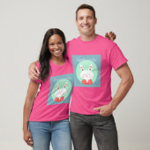 Helles T-Shirt mit „Happy“-Druck – Verbreite Posit (Unisex)