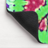 Helles Trippy Hippie-Krawatten-Friedenszeichen Mousepad (Ecke)