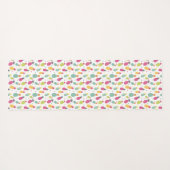 Helles tropisches Ananas-Muster Yogamatte (Rückseite (Horizontal))