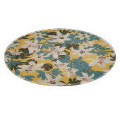 Helles tropisches Blätter Lily Pattern Schneidebrett (Ecke)