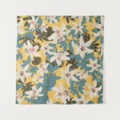 Helles tropisches Blätter Lily Pattern Wandteppich (Vorderseite (Horizontal))