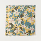 Helles tropisches Blätter Lily Pattern Wandteppich (Vorderseite)
