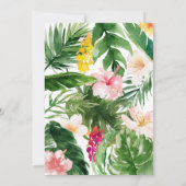 Helles tropisches Blattwerk lasse flammendem Gebur (Rückseite)