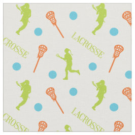 Helles tropisches Lacrosse-Spielmuster Stoff