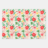 Helles und einzigartiges Weihnachtsmuster Geschenkpapier Set (Vorderseite)