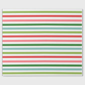 Helles und farbenfrohes Streifenmuster Geschenkpapier (Flach)