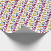 Helles und feines Blumengeschenk für Wasserfarben Geschenkpapier (Ecke)