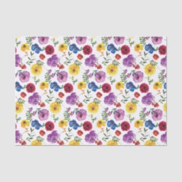 Helles und feines Blumengeschenk für Wasserfarben Seidenpapier