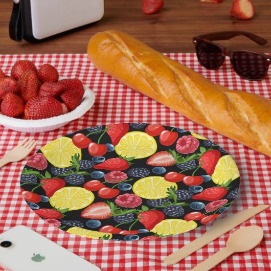 Helles und feines Fruchtpapier Pappteller (Picknick)