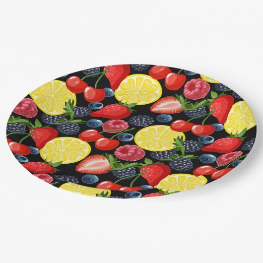 Helles und feines Fruchtpapier Pappteller (Schrägansicht)