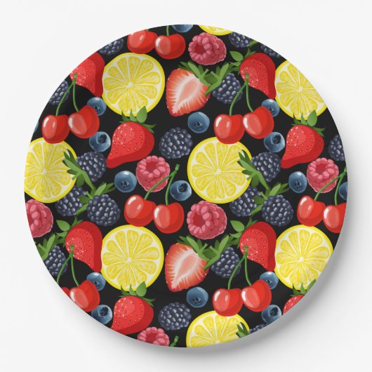 Helles und feines Fruchtpapier Pappteller (Vorderseite)