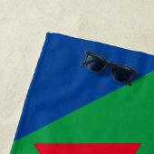 Helles und feines geometrisches Strandtuch (Beispiel)