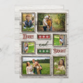 Helles und fröhliches Rustikales Foto Weihnachten (Vorne/Hinten)