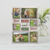 Helles und fröhliches Rustikales Foto Weihnachten (Stehend Vorderseite)