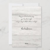 Helles und fröhliches Rustikales Foto Weihnachten (Rückseite)