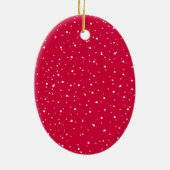 Helles und fröhliches Weihnachts-Foto Keramik Ornament (Hinten)