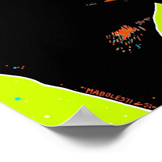 Helles und Fun Rottweiler Portrait Poster (Ecke)