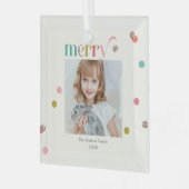 Helles und gemütliches Foto Weihnachtsschmuck (Vorderseite links)