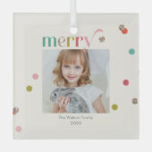 Helles und gemütliches Foto Weihnachtsschmuck (Vorderseite)