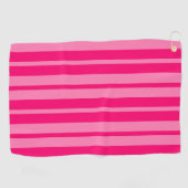 Helles und Hot Pink Stilelemente Design Golfhandtuch (Horizontal)